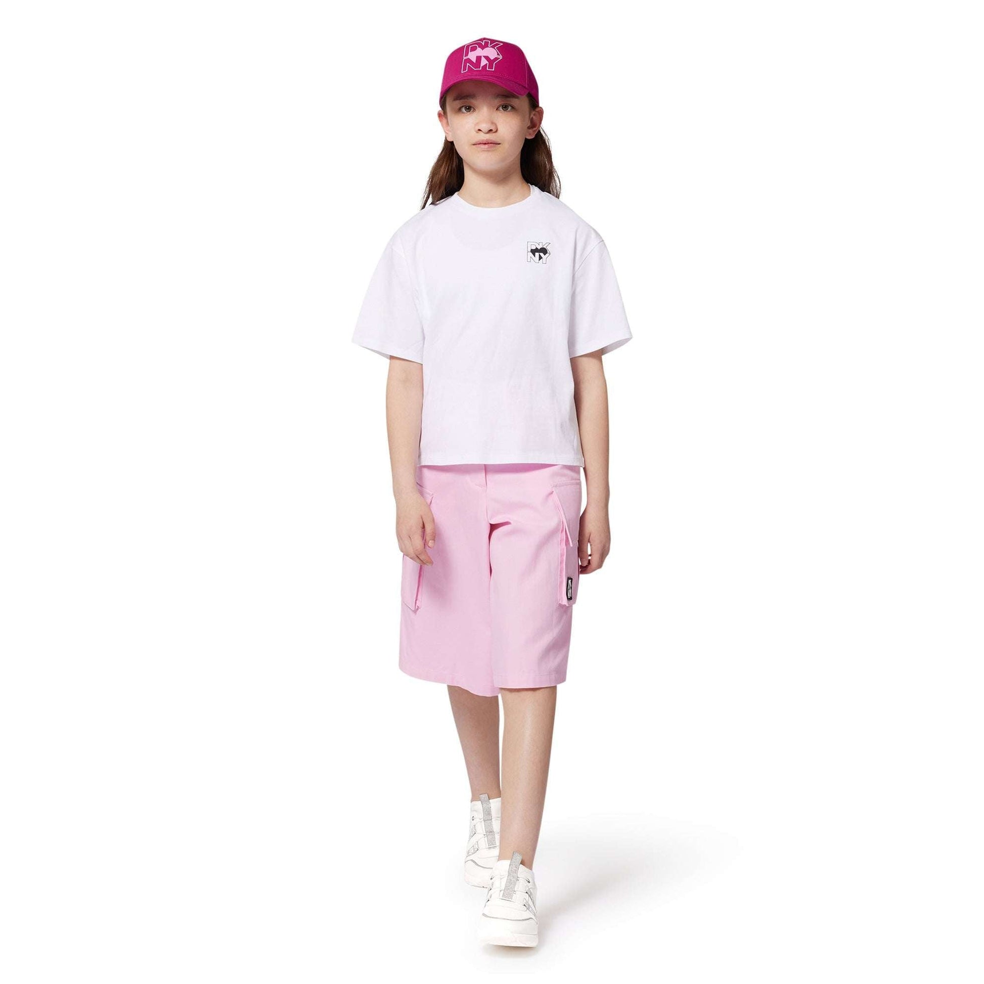 DKNY - Шорти - Pink Cotton Linen Bermuda - Love|Labels