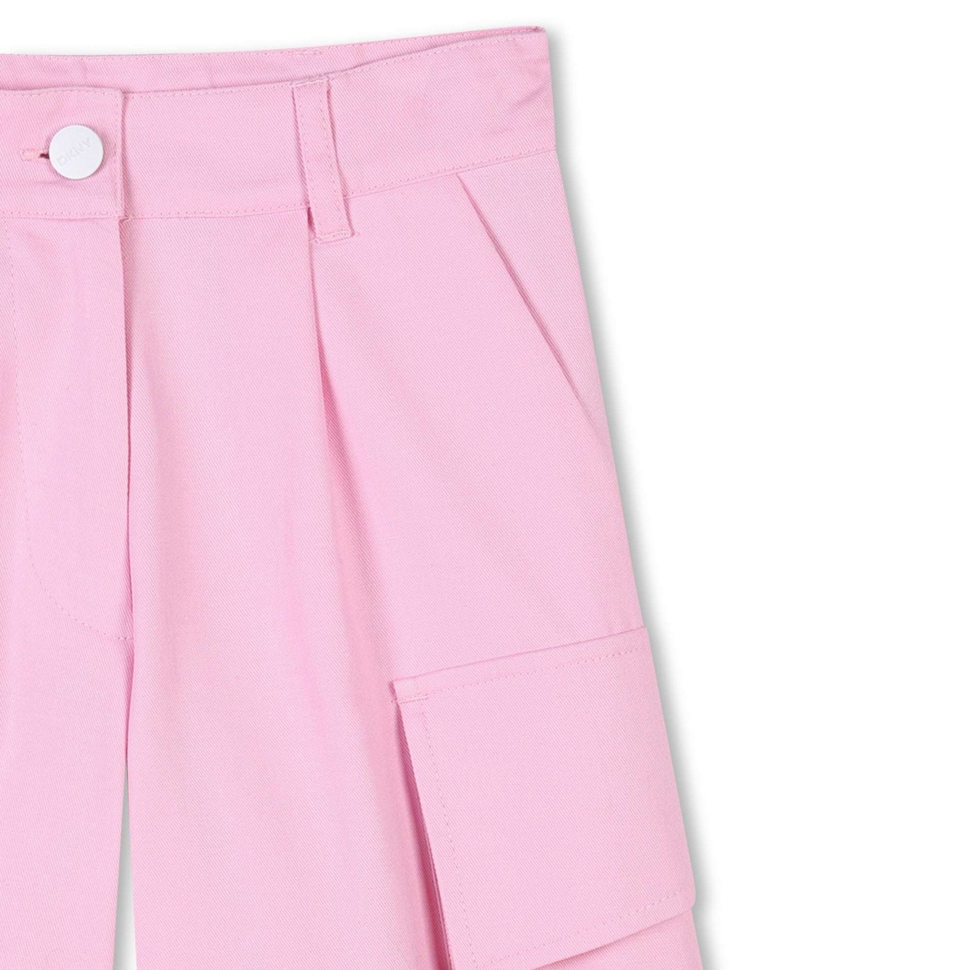 DKNY - Шорти - Pink Cotton Linen Bermuda - Love|Labels