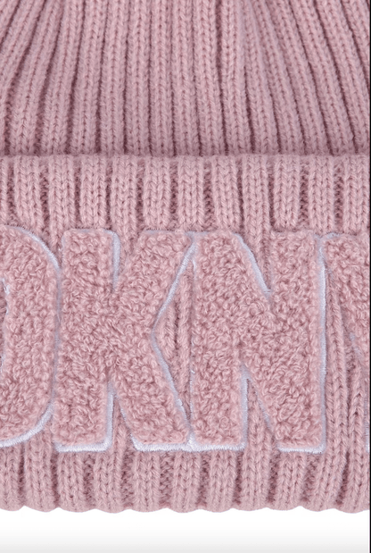 DKNY - Аксесоари - Шапки - Pink Knit Hat Logo - Love|Labels