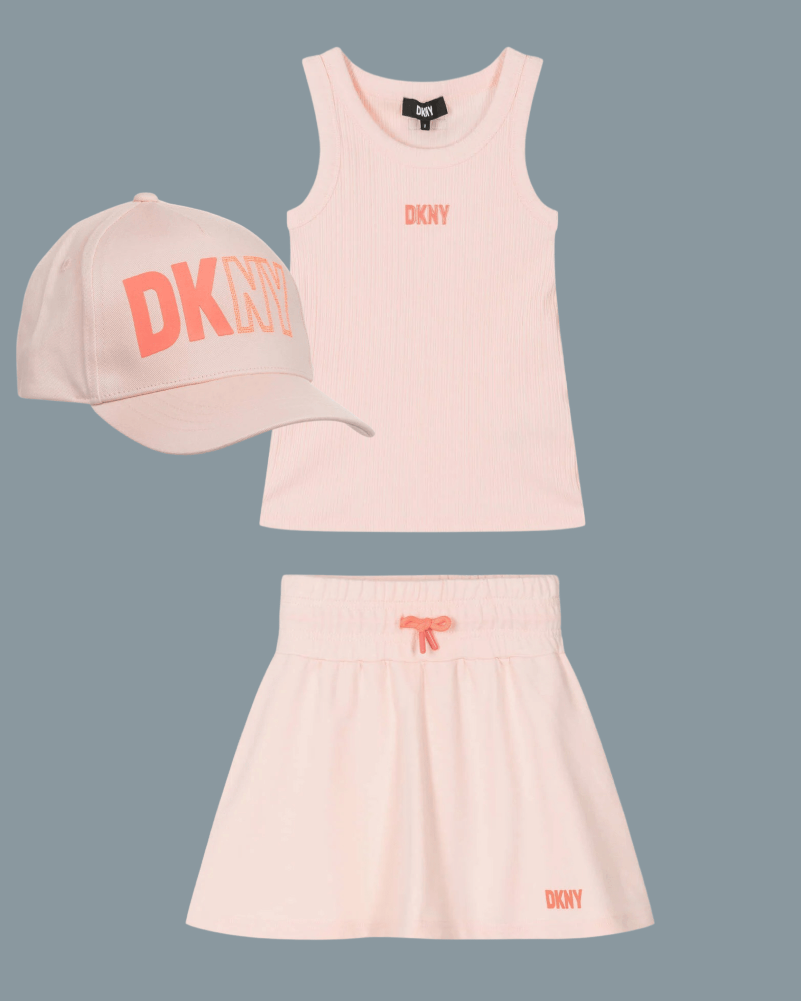DKNY - Потници - Pink Ribbed Cotton Top - Love|Labels