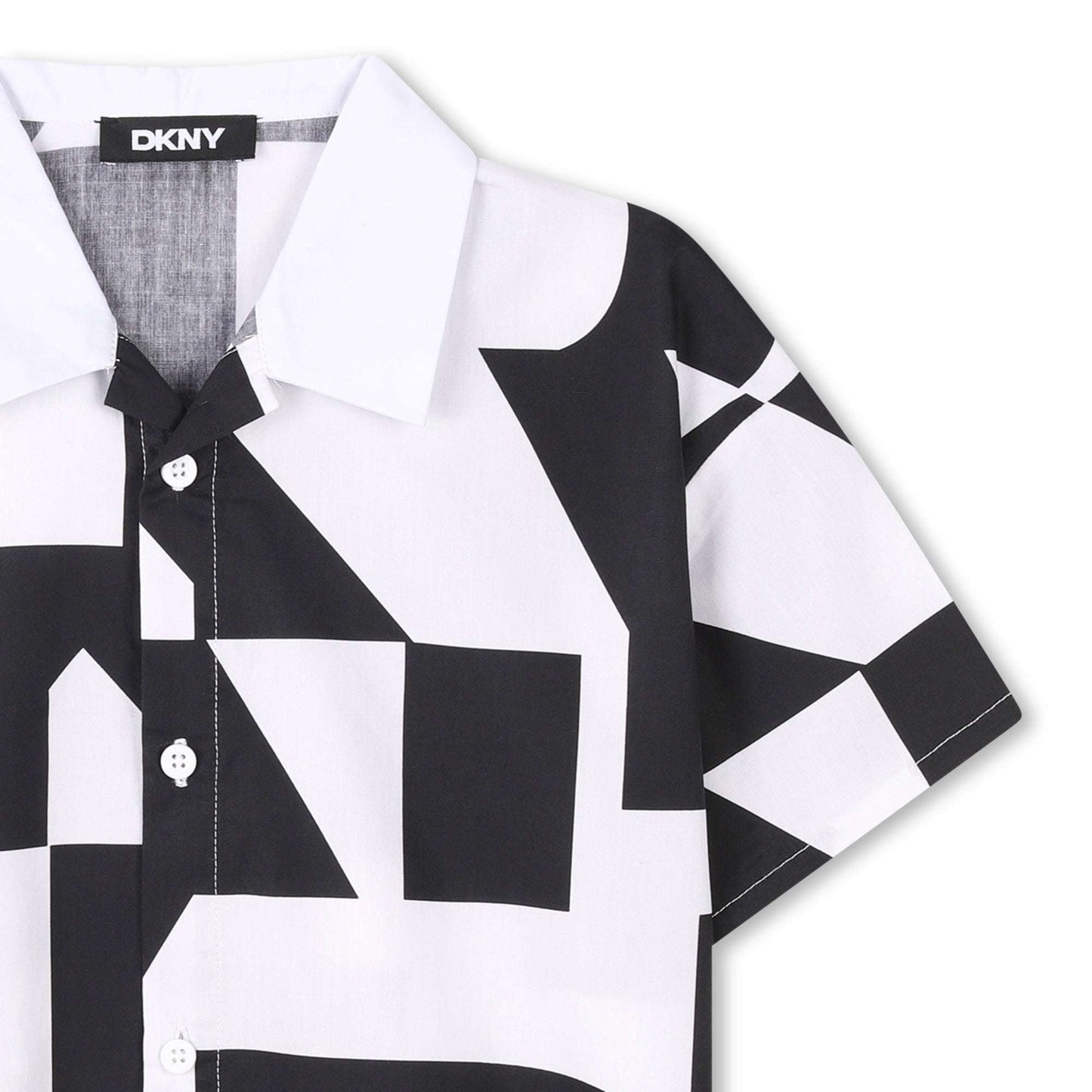 DKNY - Ризи - Short - Sleeved Cotton Shirt - Love|Labels