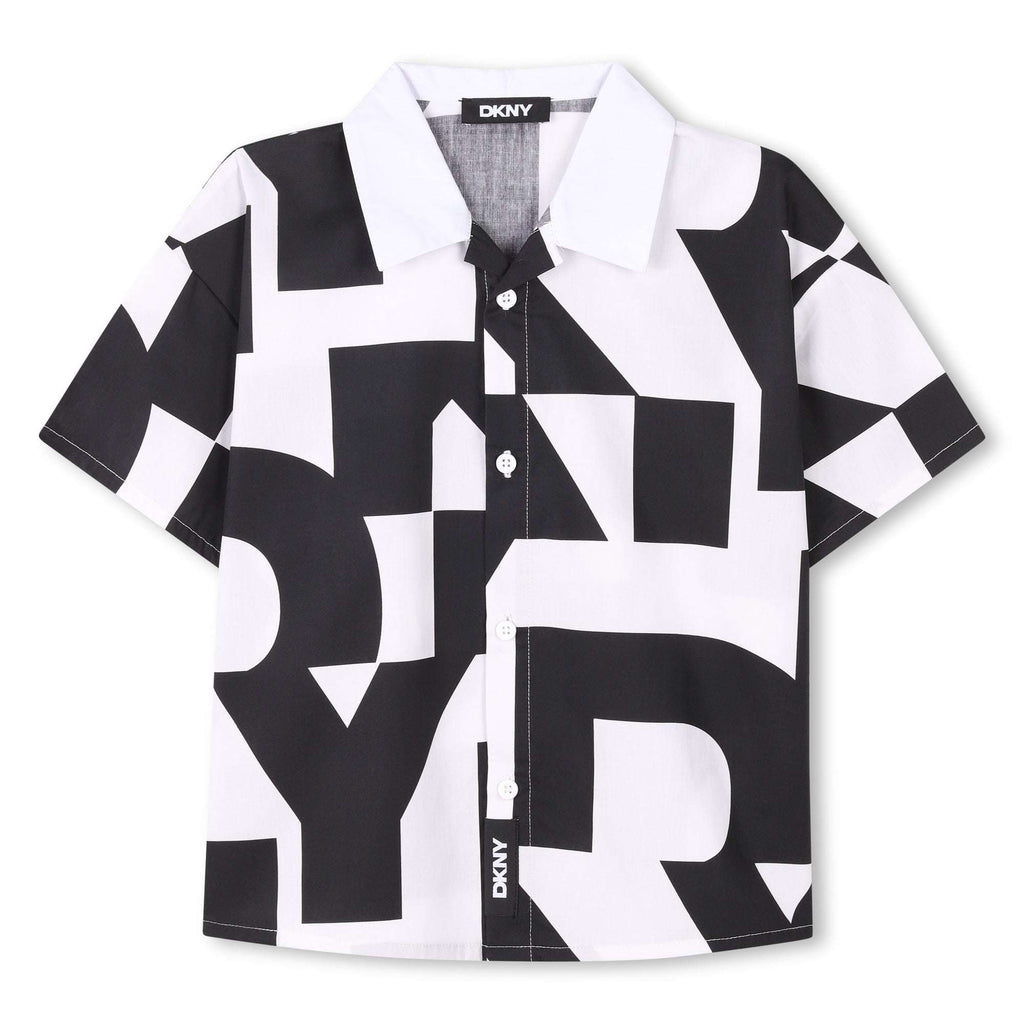 DKNY - Ризи - Short - Sleeved Cotton Shirt - Love|Labels