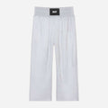 DKNY - Панталони - Silver Plissé Logo Trousers - Love|Labels