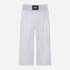 DKNY - Панталони - Silver Plissé Logo Trousers - Love|Labels