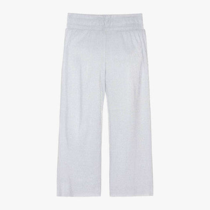 DKNY - Панталони - Silver Plissé Logo Trousers - Love|Labels