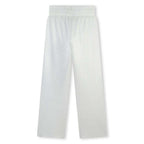 DKNY - Панталони - Silver Plissé Logo Trousers - Love|Labels