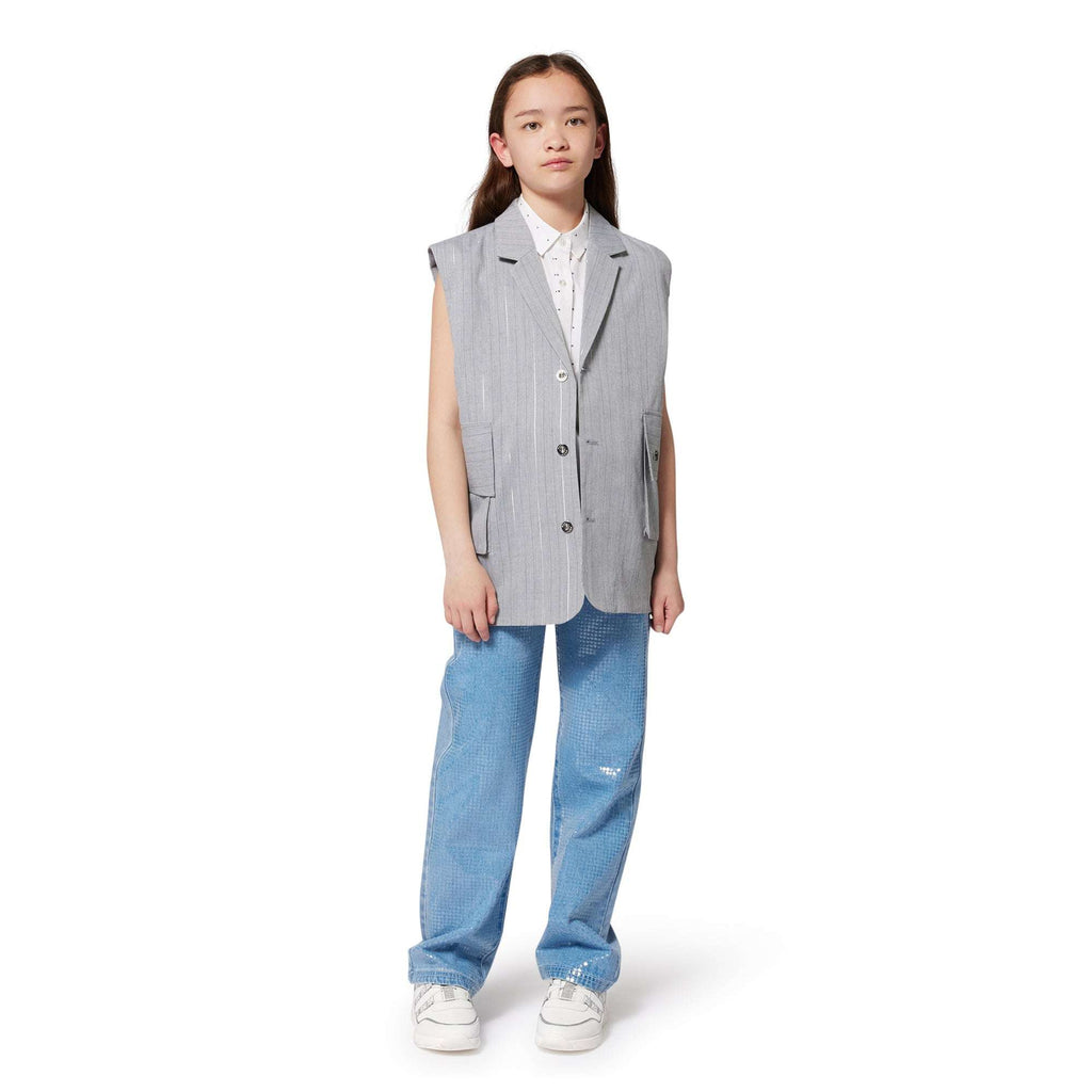 DKNY - Сака - Sleeveless Striped Jacket - Love|Labels