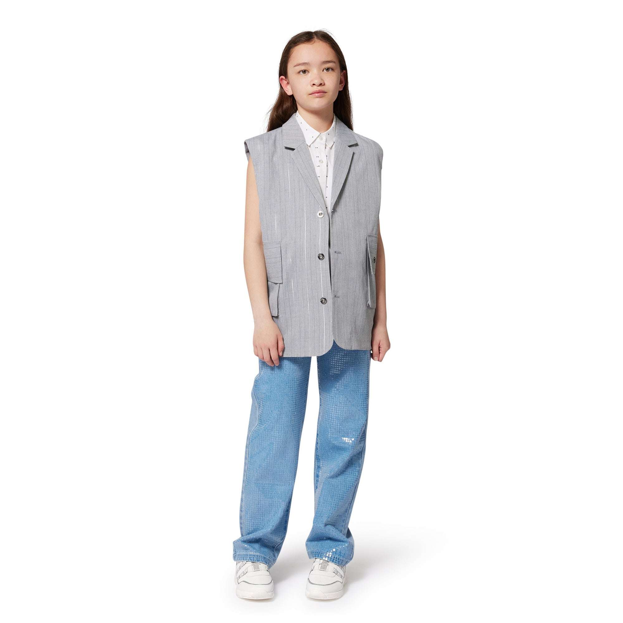 DKNY - Сака - Sleeveless Striped Jacket - Love|Labels