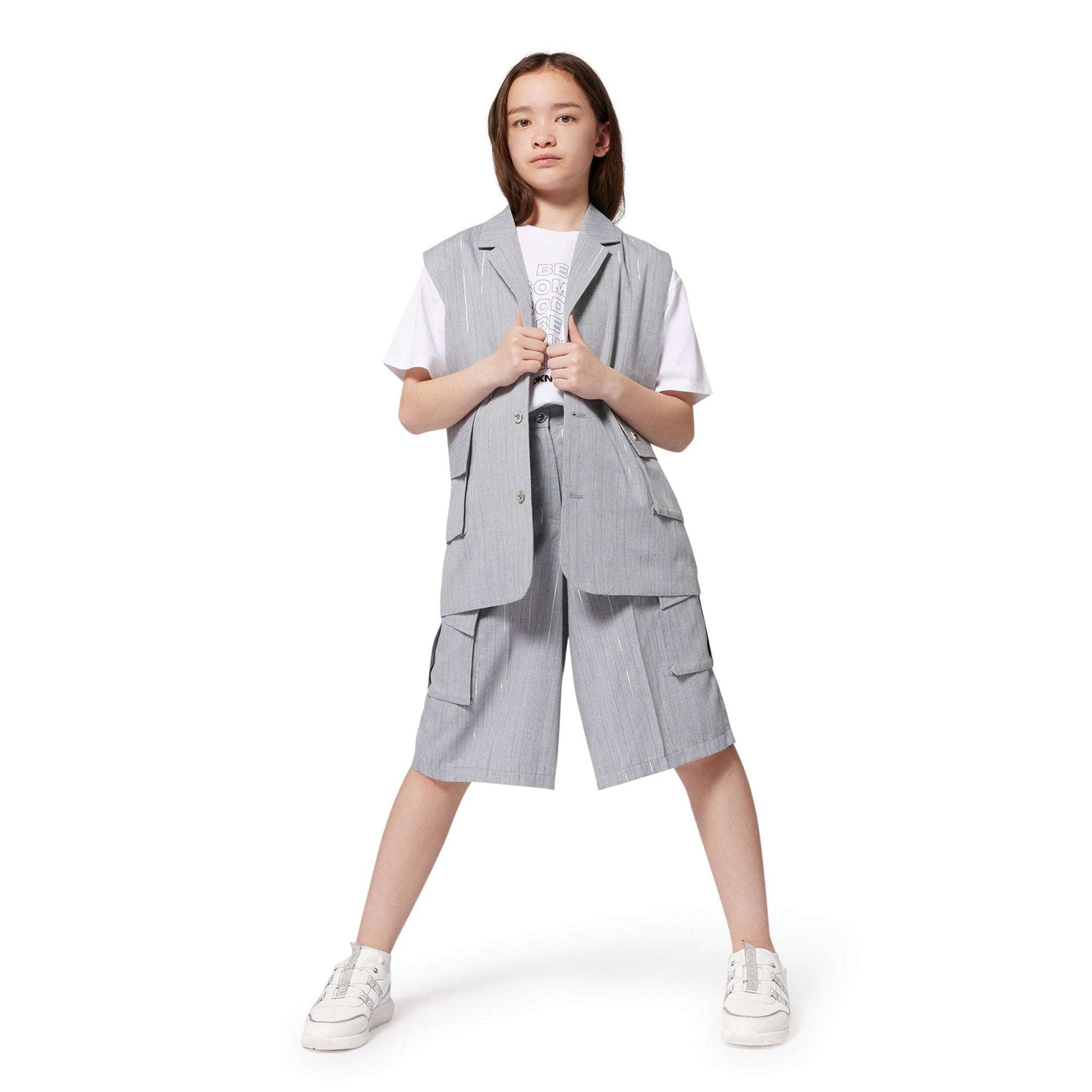 DKNY - Сака - Sleeveless Striped Jacket - Love|Labels