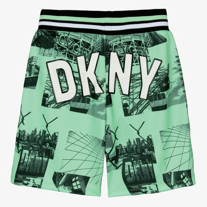 Boys Green Mesh Shorts