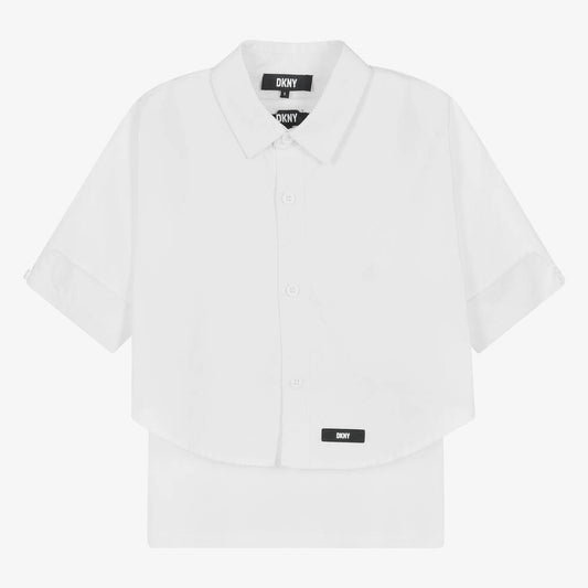 White 2-in-1 Cotton Shirt