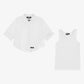 White 2-in-1 Cotton Shirt
