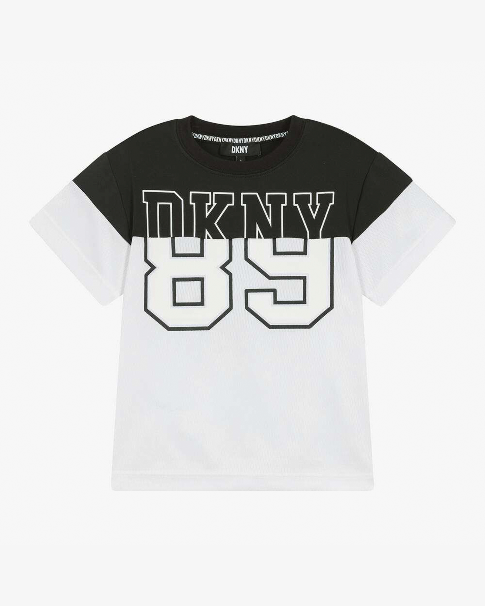 White & Black Mesh T-Shirt