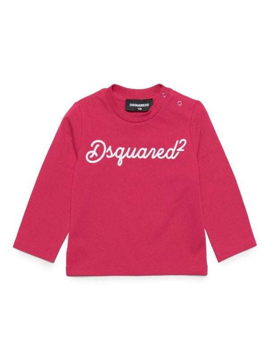 DSQUARED2 - Блузи - Pink Logo LS T-Shirt - Love|Labels