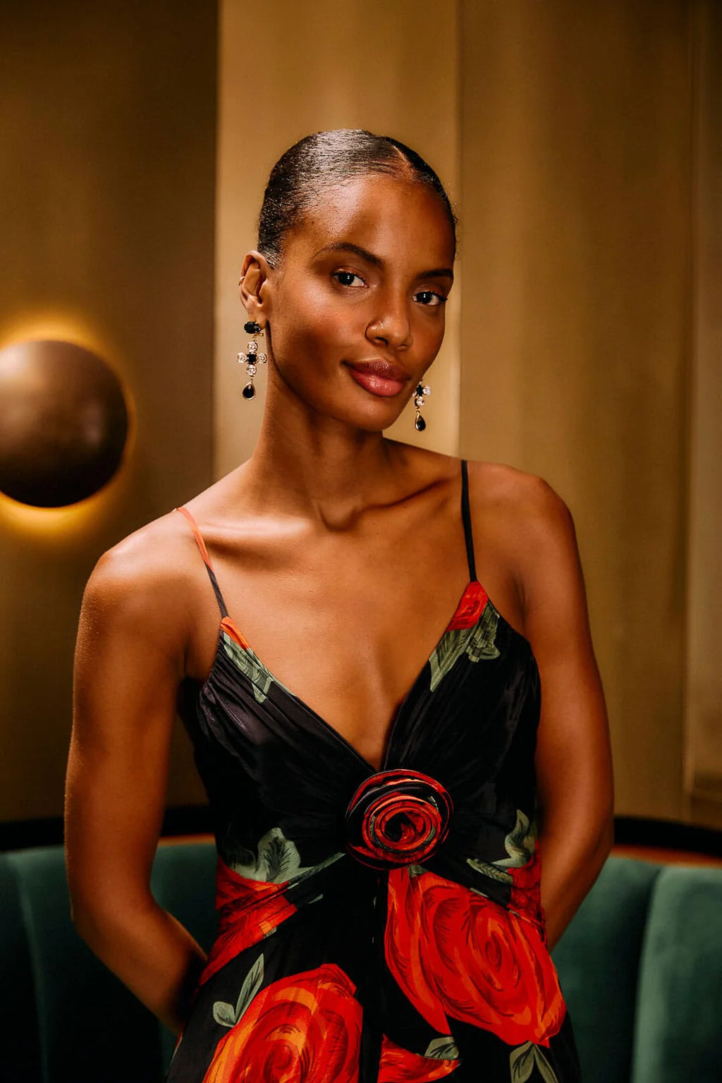 Latin Roses Maxi Dress