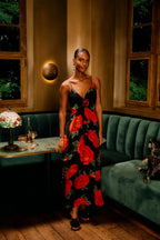Latin Roses Maxi Dress