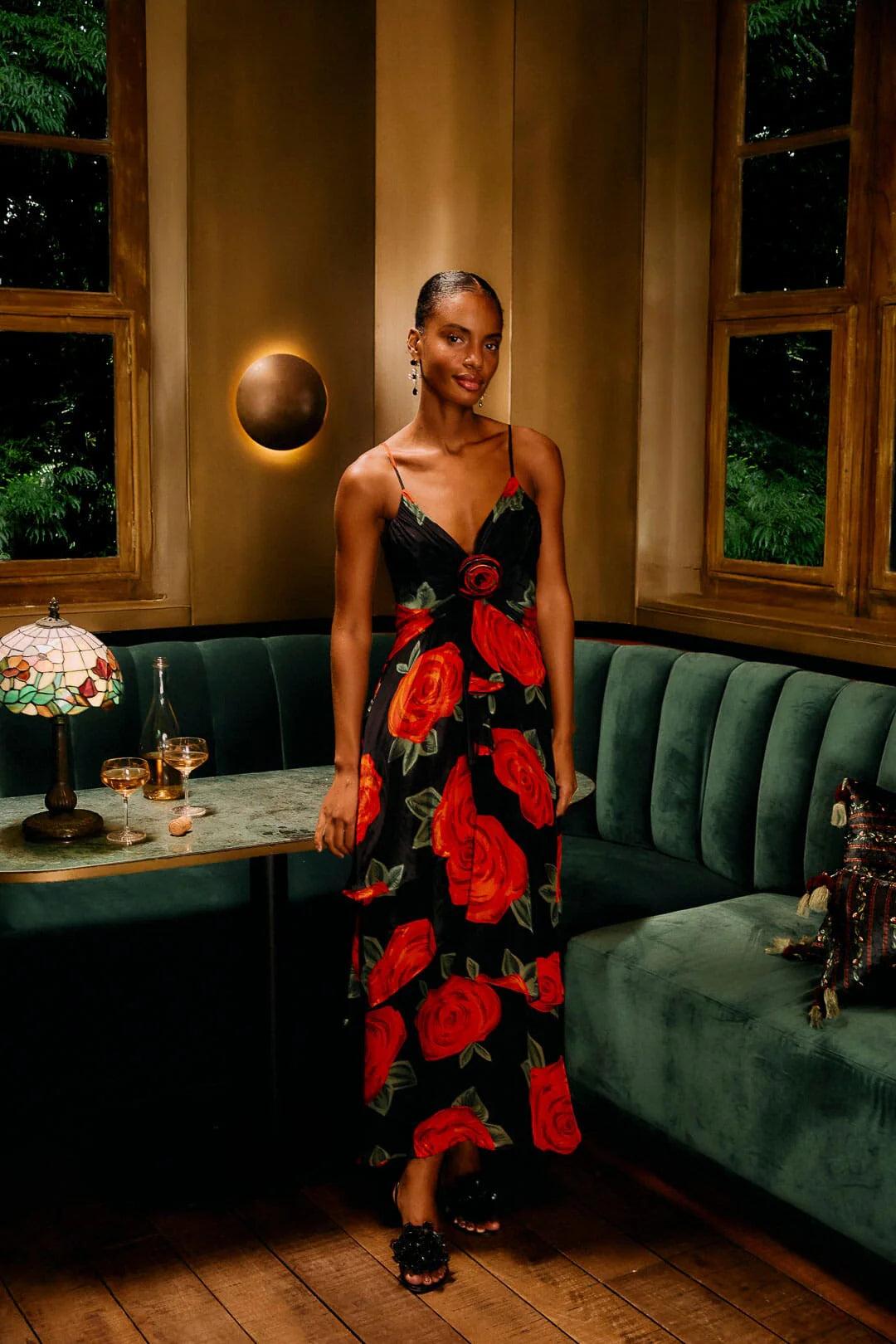 Latin Roses Maxi Dress