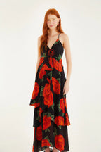 Latin Roses Maxi Dress