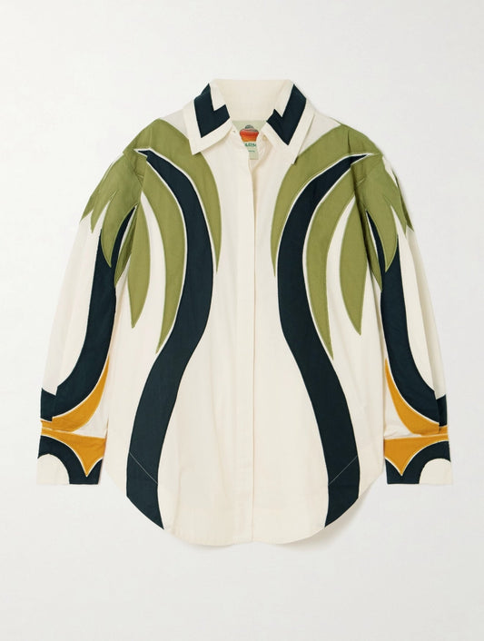 Farm Rio - Ризи - Coconut Pleated Blouse - Love|Labels