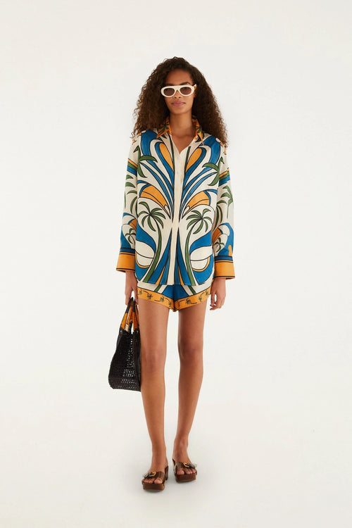 Multicolor Tropical Graphic Set