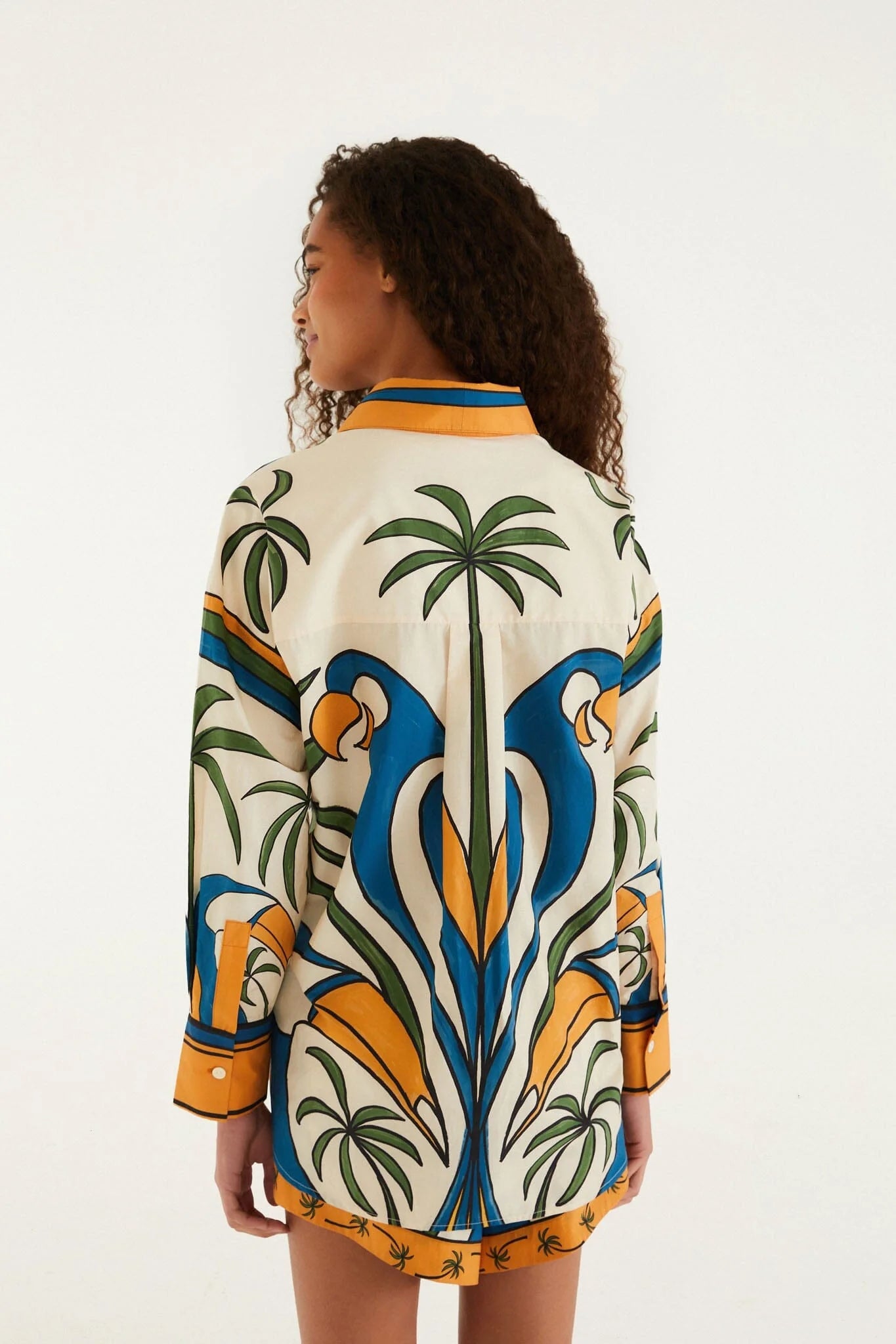 Multicolor Tropical Graphic Set