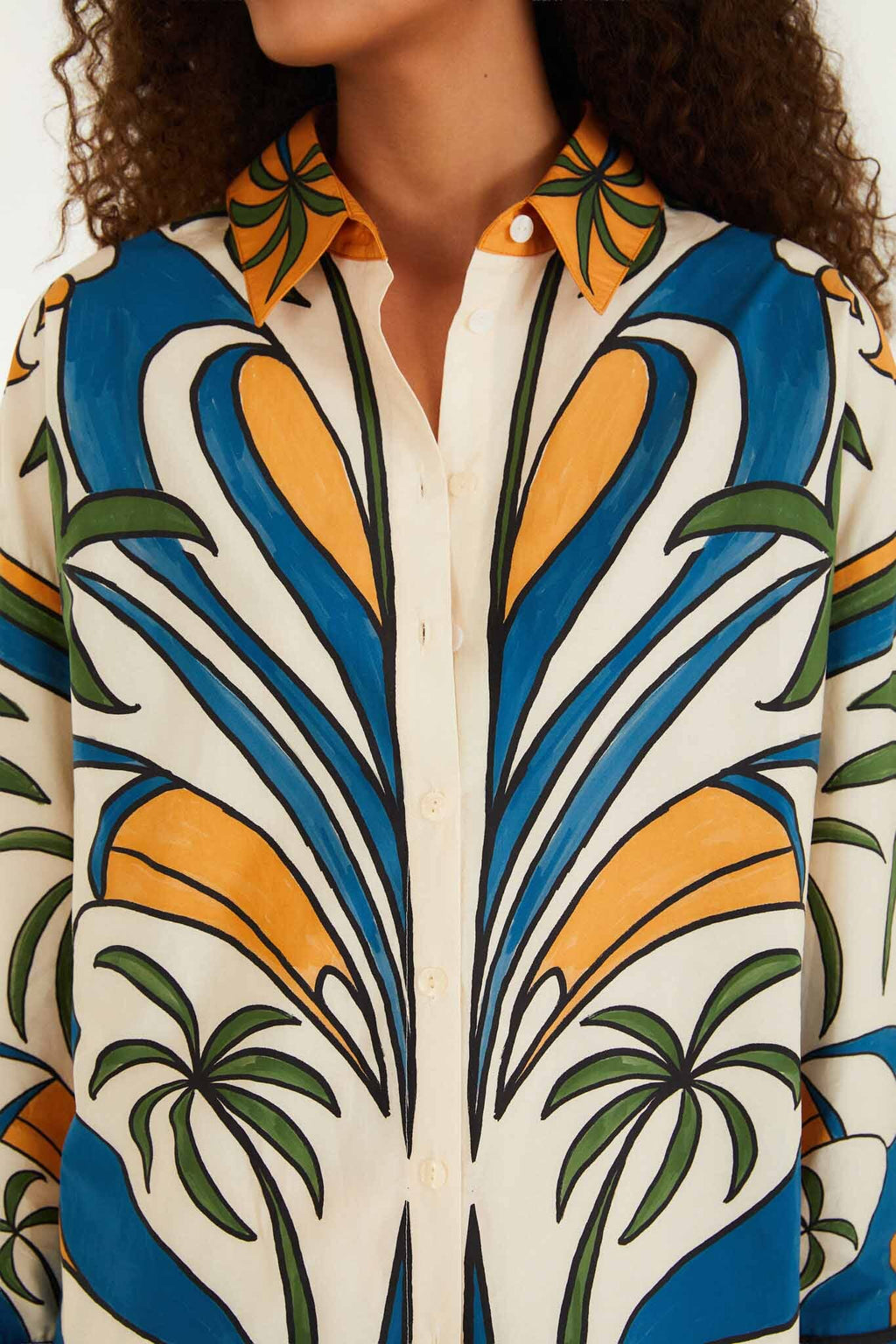 Multicolor Tropical Graphic Set