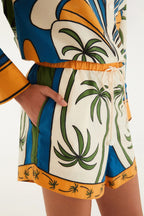 Multicolor Tropical Graphic Set