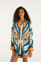 Multicolor Tropical Graphic Set