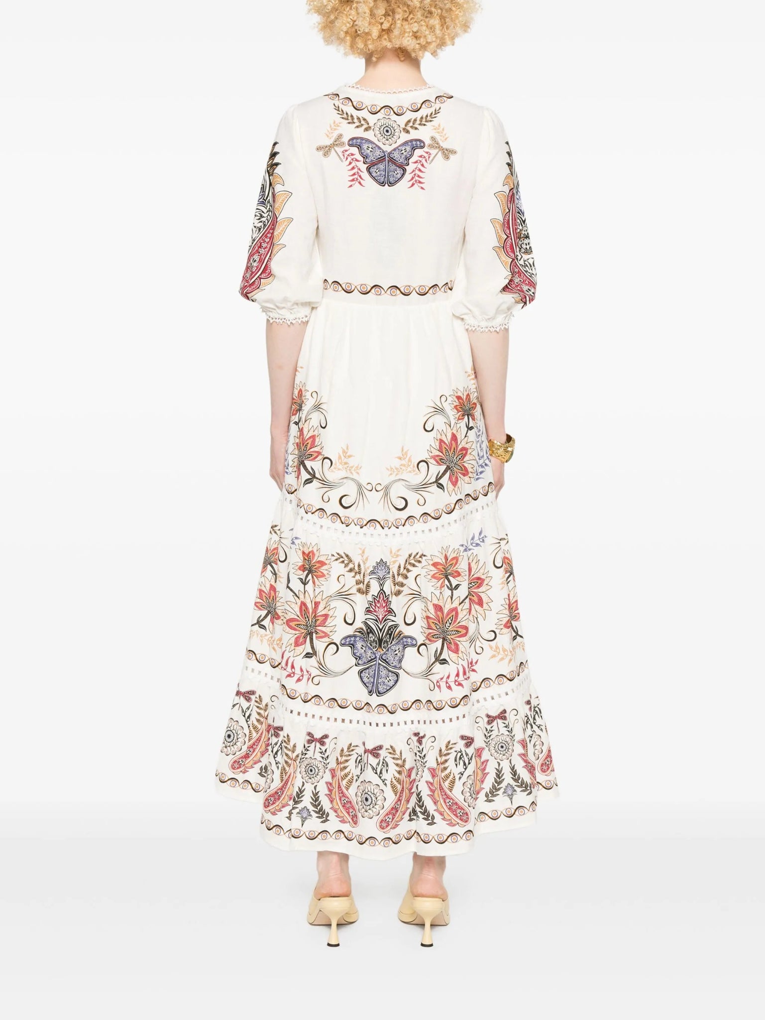 Farm Rio - Рокли - Off - White Boho Maxi Dress - Love|Labels