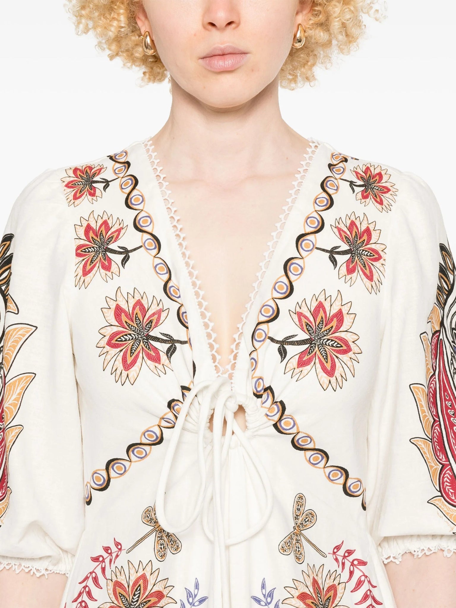 Farm Rio - Рокли - Off - White Boho Maxi Dress - Love|Labels