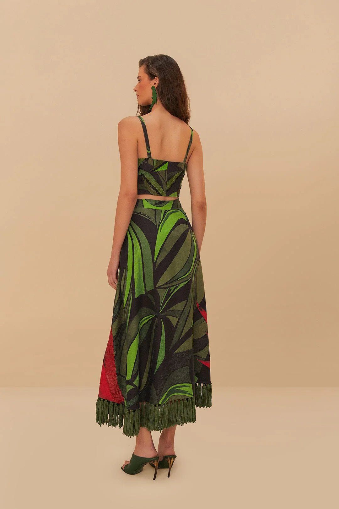 Farm Rio - Поли - Tucan Green Skirt - Love|Labels