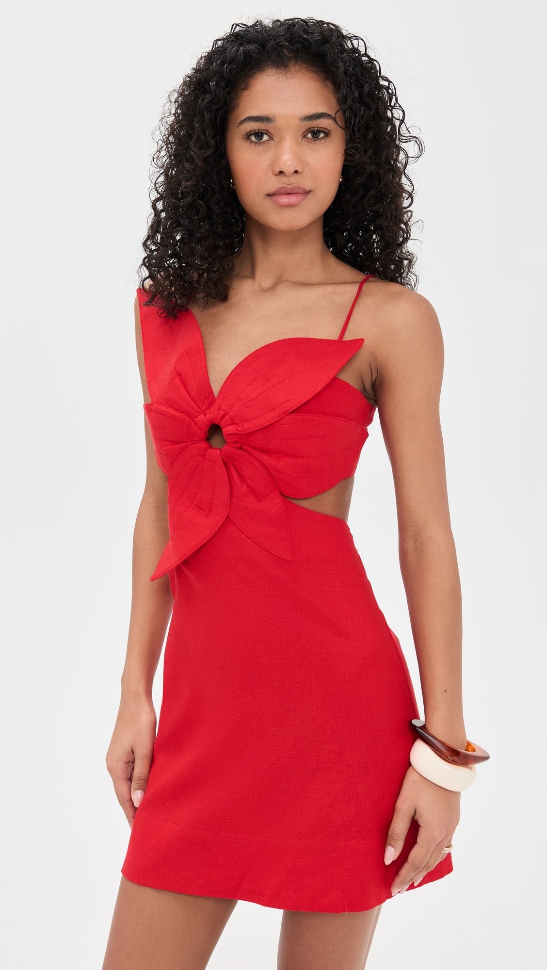 Red Flower Mini Dress