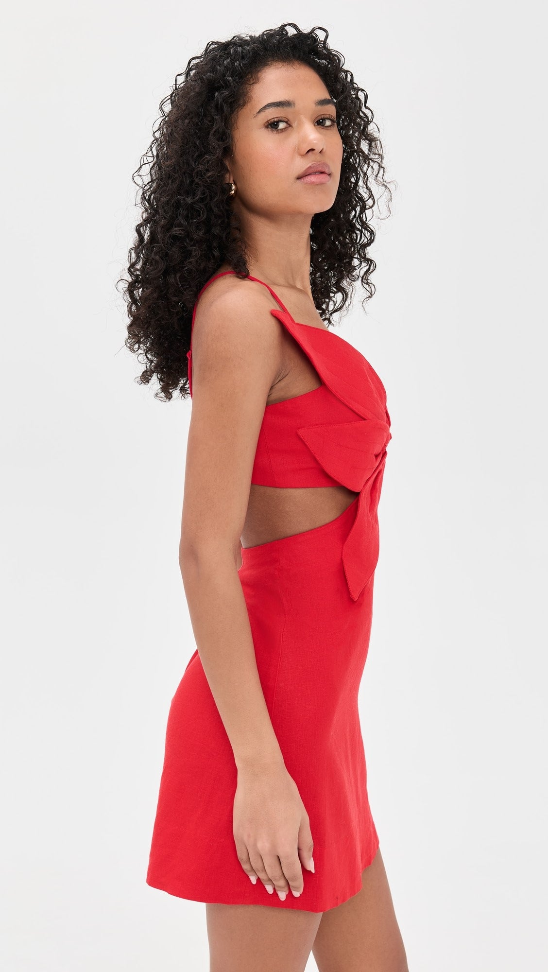 Red Flower Mini Dress