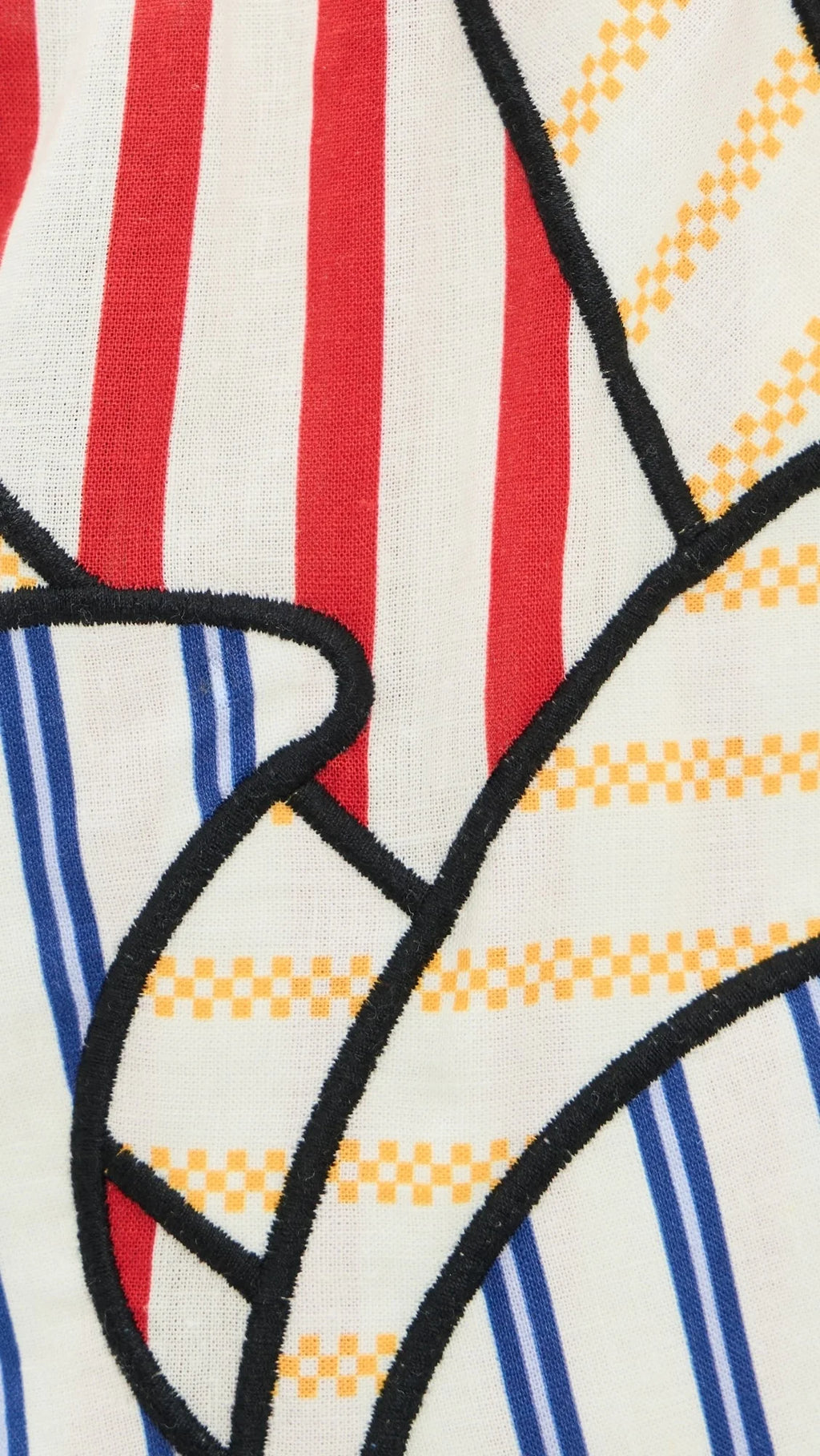 Navy Stripes Off-White Set