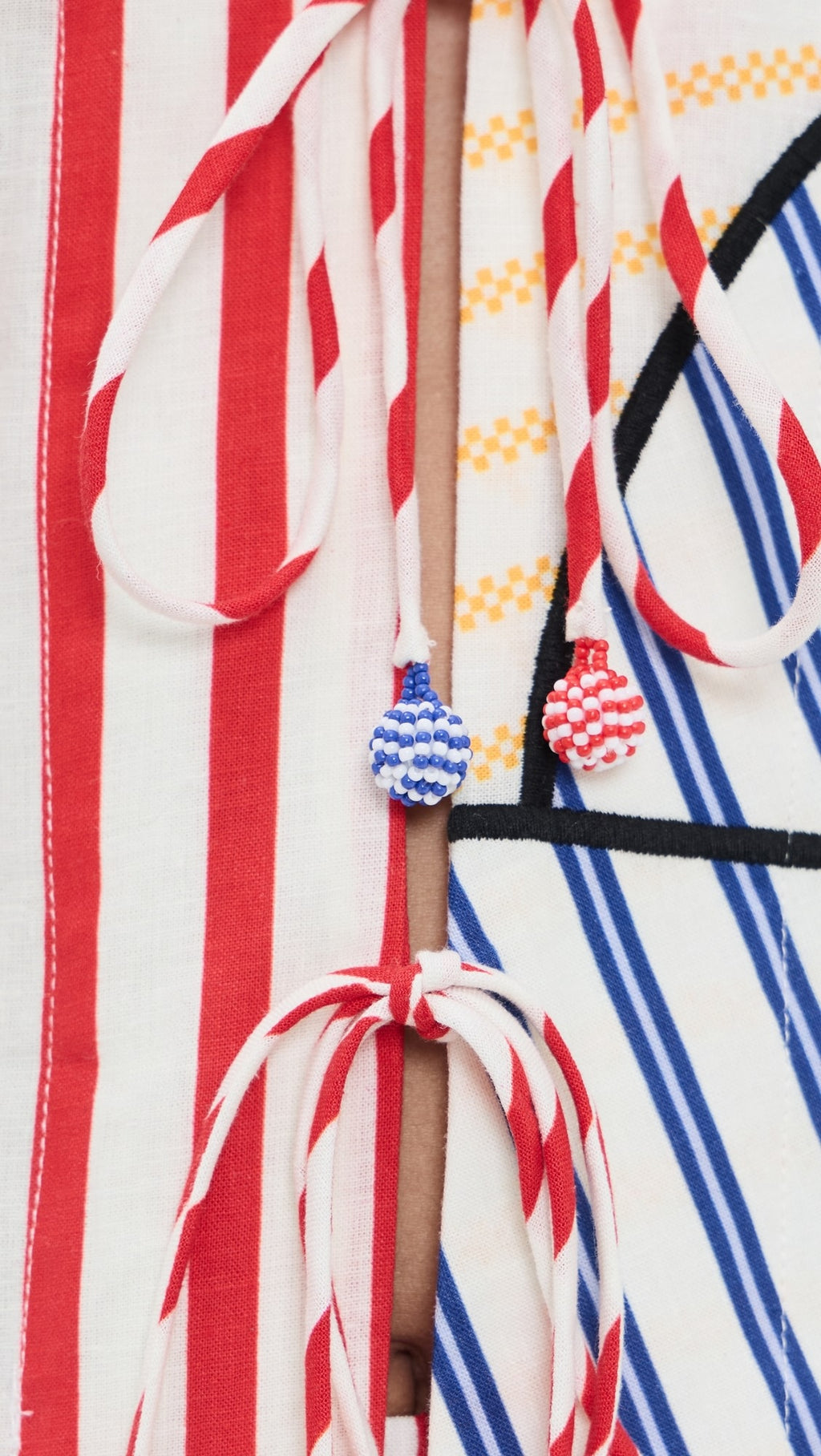 Navy Stripes Off-White Set