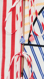 Navy Stripes Off-White Set