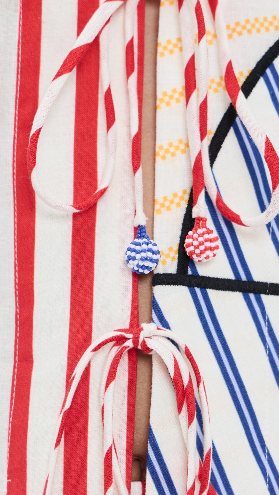 Navy Stripes Off-White Set