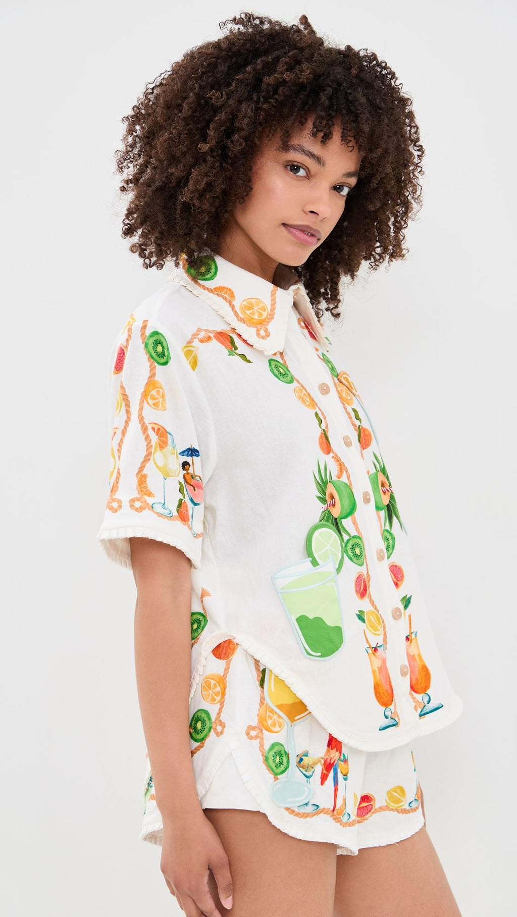 Off-White Biricutico Scarf Embroidered Set