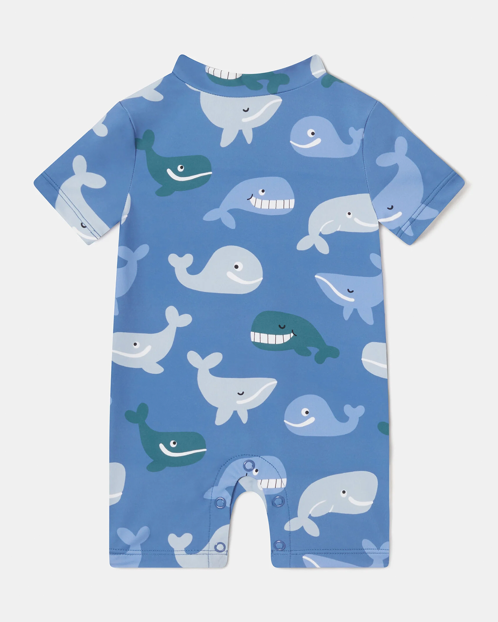 Whale Print Shortie Swimsuit