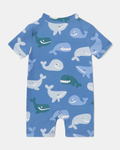 Whale Print Shortie Swimsuit