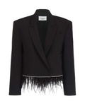 Black Piume Blazer