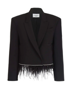 Black Piume Blazer