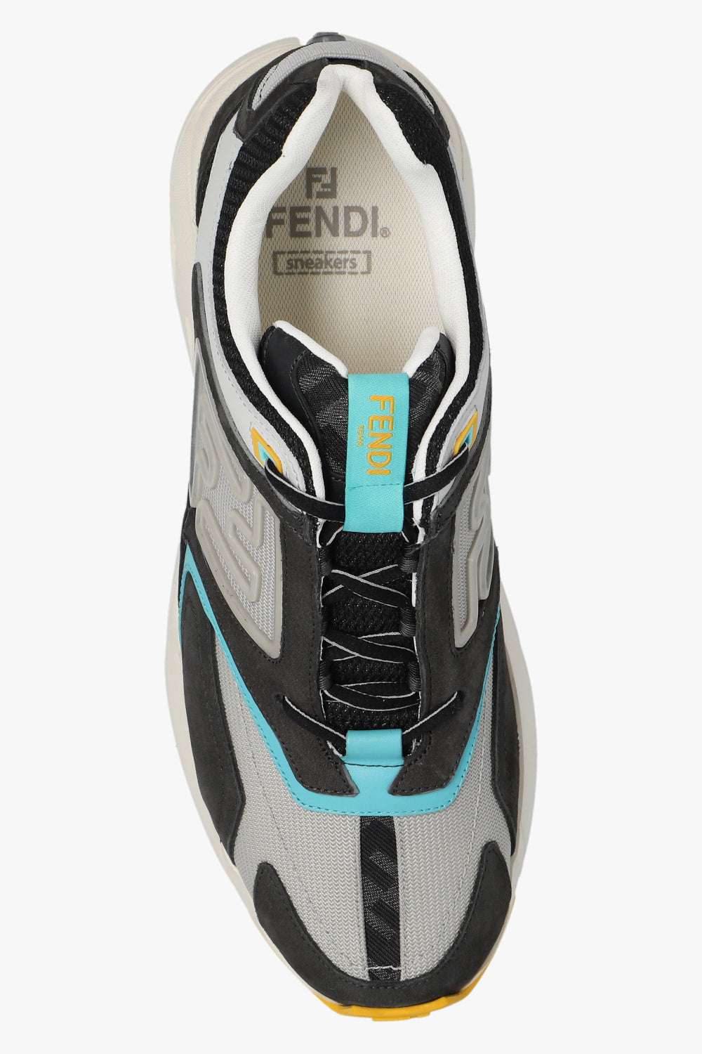 FENDI - Обувки - FF Faster Grey Sneakers - Love|Labels