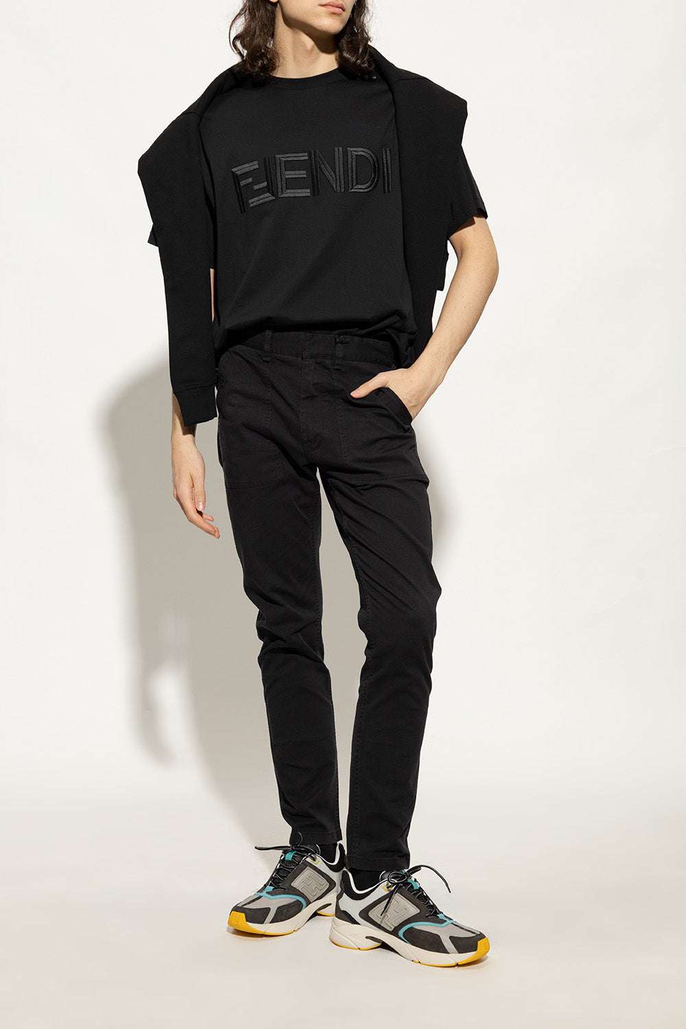 FENDI - Обувки - FF Faster Grey Sneakers - Love|Labels