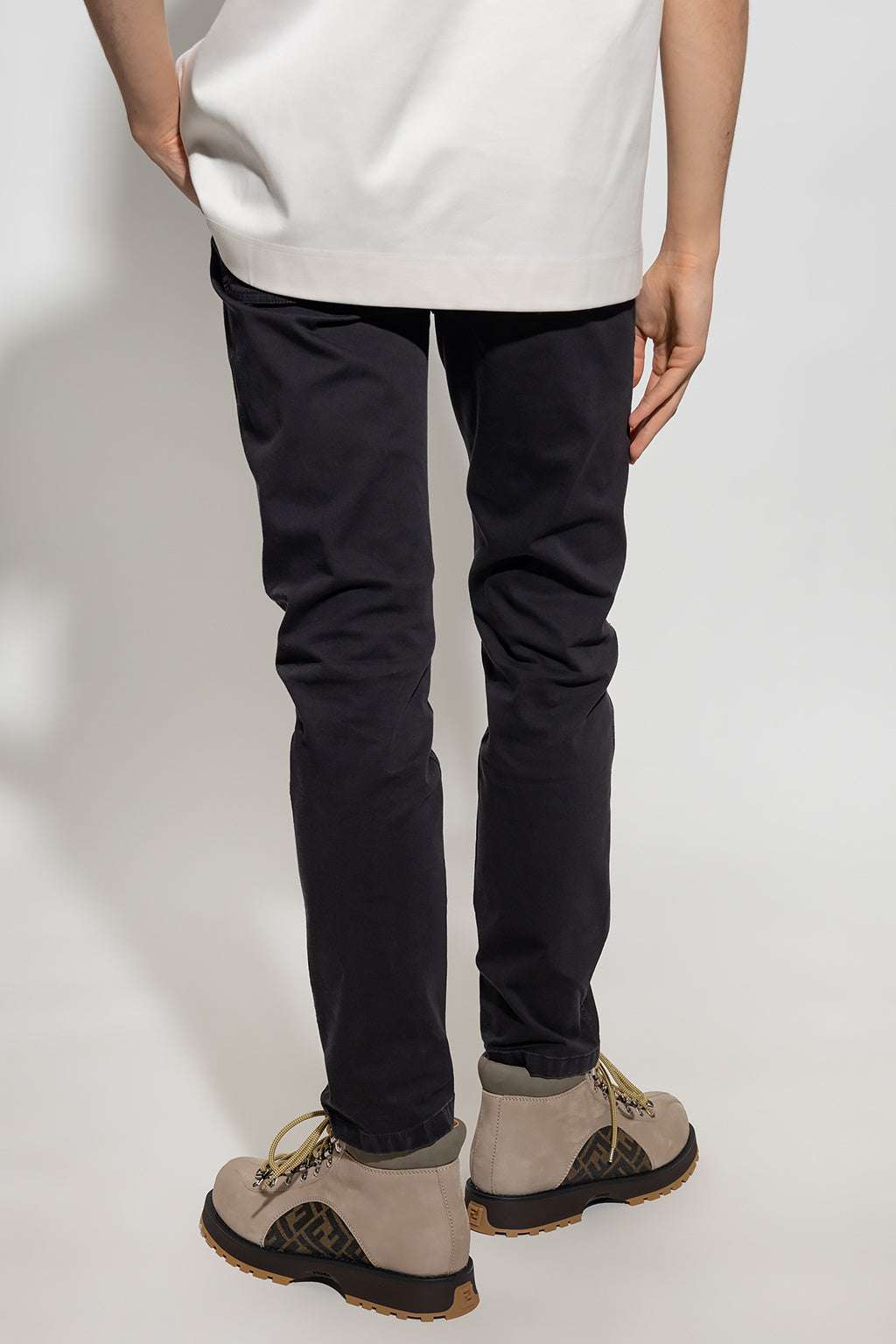 FENDI - Панталони - FF Logo Navy Pants - Love|Labels