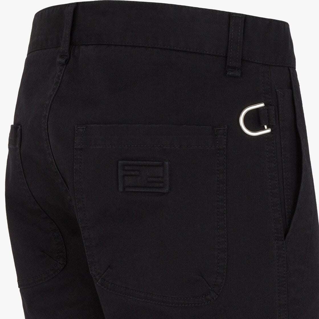 FENDI - Панталони - FF Logo Navy Pants - Love|Labels