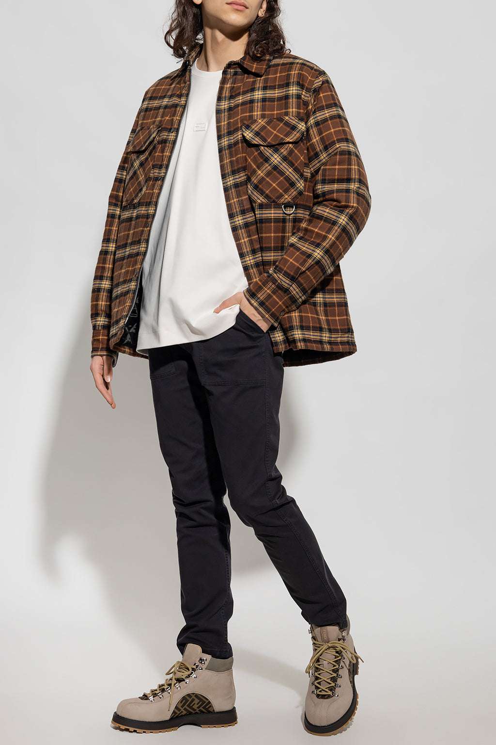 FENDI - Панталони - FF Logo Navy Pants - Love|Labels