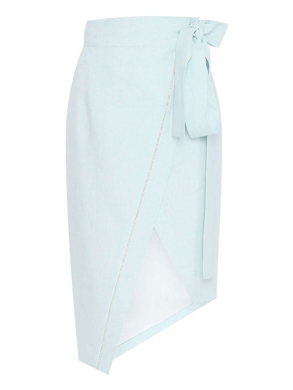 FORTE DEI MARMI COUTURE - Поли - Aquamarine Strass Lino Skirt - Love|Labels