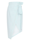 FORTE DEI MARMI COUTURE - Поли - Aquamarine Strass Lino Skirt - Love|Labels