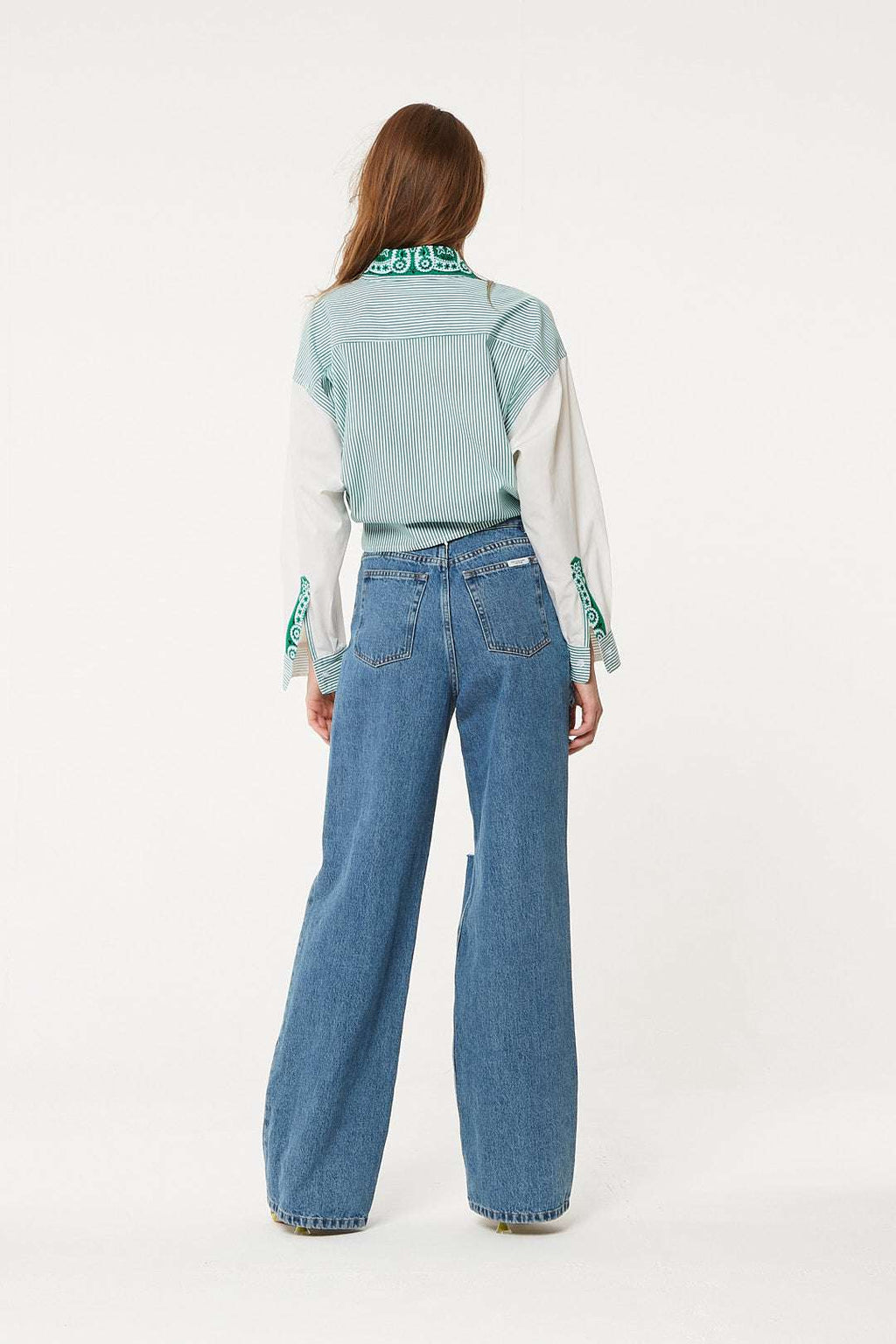 FORTE DEI MARMI COUTURE - Ризи - Bandana Patch Green Shirt - Love|Labels